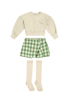 Conjunto Infantil Menina Inverno Short Saia Xadrez Colorittá 73133 na internet