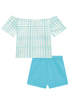 Conjunto Infantil Kukie Verão Com Shorts e Blusa Azul Ursinhos Carinhosos - loja online