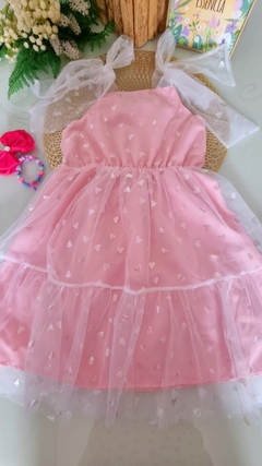 Vestido Tule Corações Kukie 75539