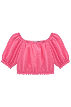 Conjunto Infantil Kukie Verão Shorts Saia Jeans e Blusa Rosa na internet