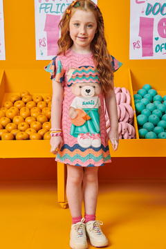 Vestido Infantil Kukie Verão Crochê 3D Ursinha - comprar online