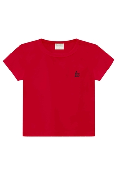 Camiseta em Meia Malha 76129 LucBoo Vermelho na internet