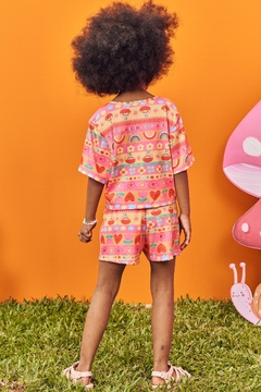 Conjunto Infantil Kukie Alecrim Verão Shorts e Blusa Sweet Fruit - comprar online