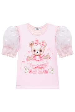 Conjunto De Blusa E Saia Em Tule 75239 Kukiê - Bueno's Kids Moda Infantil