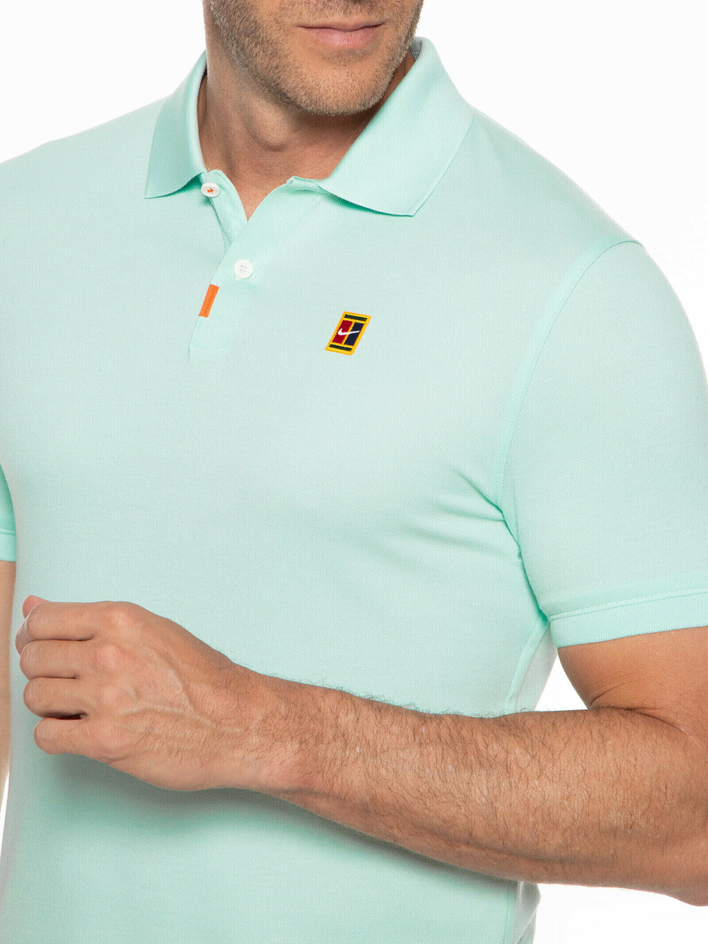 Nike polo no collar deals