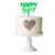 Topo de Bolo Happy Bday Acrílico Neon Verde - comprar online