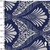 1079/447- Colchonero Estampado Ornamental Azul Marino - comprar online