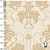 1079/456- Colchonero Estampado Ornamental Beige - comprar online