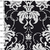 1079/465- Colchonero Estampado Ornamental Plata y Negro - comprar online