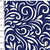 1079/485- Colchonero Estampado Arabescos Azul Marino - comprar online