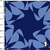 1079/499- Colchonero Estampado Flores Geométricas Fondo Azul Marino - comprar online