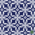 1079/507- Colchonero Estampado Ornamental Azul Marino