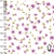 1088/1898- Microfibra Flores y Hojas Violeta (Ancho 1,50 mts) - comprar online