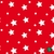 1088/1900- Microfibra Estrellas Fondo Rojo (Ancho 1,50 mts)