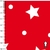 1088/1900- Microfibra Estrellas Fondo Rojo (Ancho 1,50 mts) - comprar online