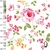 1090/1615- Microfibra Rosas de Colores Fondo Blanco (Ancho 2.40 m) - comprar online