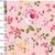 1090/1616- Microfibra Rosas de Colores Fondo Salmón (Ancho 2.40 m) - comprar online