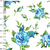 1219/582- Tropical Flores Rosas Turquesas Sobre Blanco - comprar online