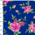 1219/583- Tropical Rosas Fuscia Sobre Azul - comprar online