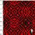 1219/587- Tropical Geométrico Rojo y Negro - comprar online