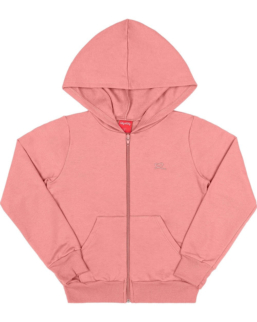 Moletom Zíper Feminino Rosa Pink - Compre agora