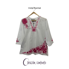 BLUSA MANGA ¾ DENI BLANCO TALLA 40