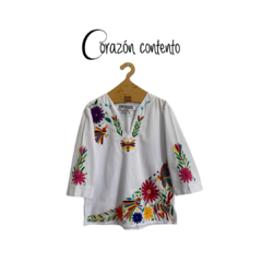 BLUSA MANGA ¾ DENI BLANCO TALLA 34