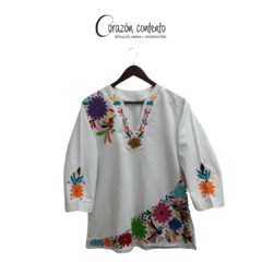 BLUSA MANGA ¾ DENI BLANCO TALLA 40