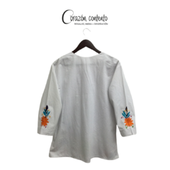 BLUSA MANGA ¾ DENI BLANCO TALLA 40 - comprar en línea