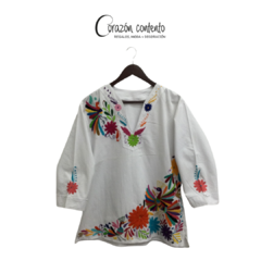 BLUSA MANGA ¾ DENI BLANCO TALLA 40