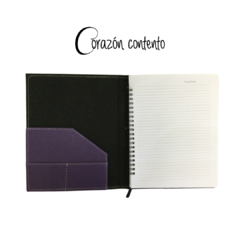 CARPETA P/CUADERNO COLOR MORADO - Corazón Contento