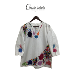 BLUSA MANGA ¾ DENI BLANCO TALLA 42