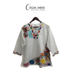 BLUSA MANGA ¾ DENI BLANCO TALLA 42