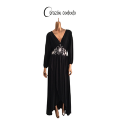 VESTIDO NEGRO TALLA UNITALLA