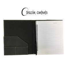 CARPETA P/CUADERNO COLOR NEGRO - Corazón Contento