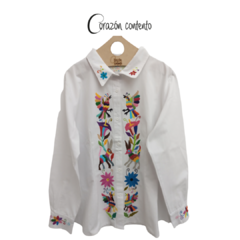 BLUSA MANGA LARGA BLANCA TALLA 40