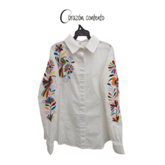 BLUSA MANGA LARGA BLANCA TALLA 36