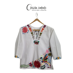 BLUSA MANGA ¾ DENI BLANCO TALLA 34