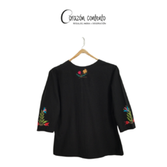 BLUSA MANGA ¾ THEBE NEGRA TALLA 40 - comprar en línea