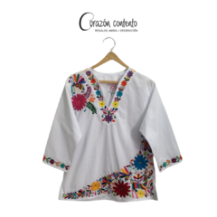 BLUSA MANGA ¾ DENI BLANCO TALLA 36