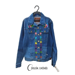 CHAMARRA MEZCLILLA MEDIA TALLA MEDIANA - comprar en línea