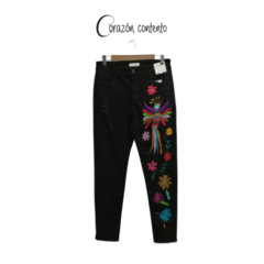 JEANS CURVY NEGRO TALLA 14