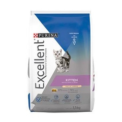 Purina Excellent Kitten Alimento Seco para Gatito Receta Pollo y Arroz, 1.5 kg - comprar en línea