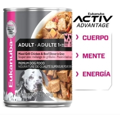 Eukanuba Lata Pollo y Res Adultos 354g - Alimento Húmedo Perro Adulto