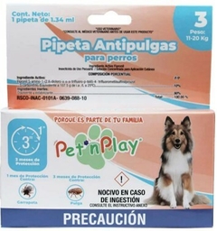 Pipeta Antipulgas y Garrapatas 11 a 20kg