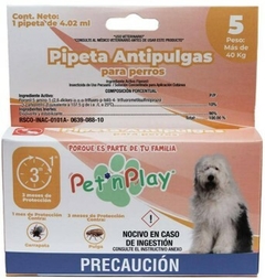 Pipeta Antipulgas y Garrapatas + 40kg