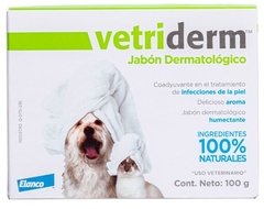 Vetriderm Jabón Dermatológico para Perro y Gato, 100g