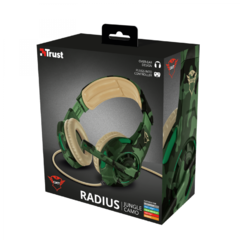 AURICULAR GAMER TRUST RADIUS GXT310C JUNGLE PC PS4 CELULAR - comprar online