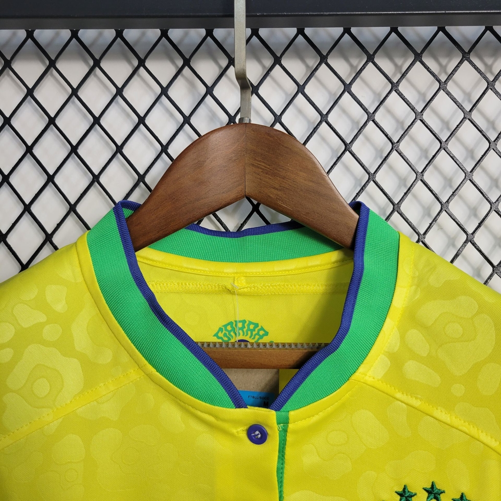 Camisa Brasil Home Copa do Mundo Feminina 2023 - Amarela