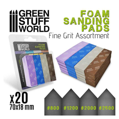 GreenStuff | Foam Sanding Pads Grano Fino Foamy Abrasivo